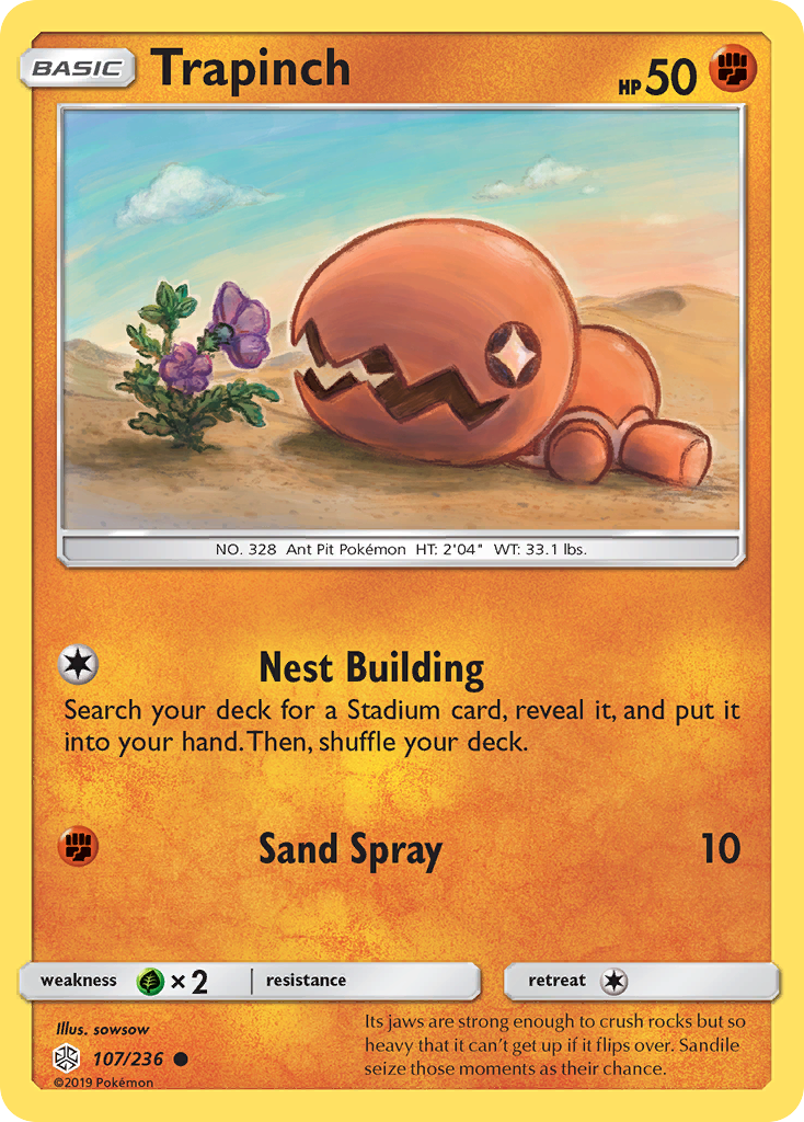 Trapinch (107/236) [Sun & Moon: Cosmic Eclipse] | Eastridge Sports Cards & Games