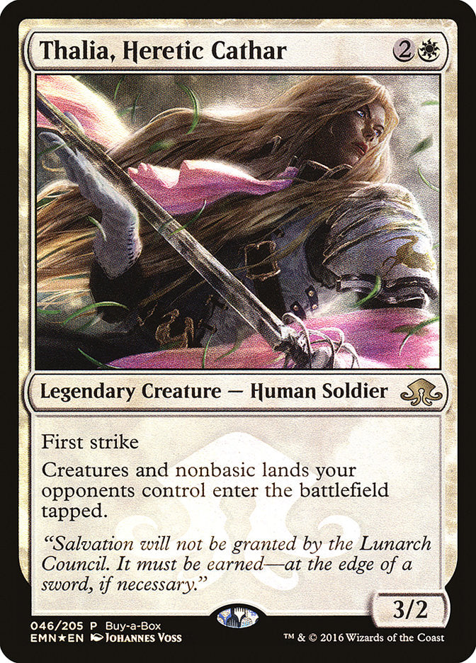 Thalia, Heretic Cathar (Buy-A-Box) [Eldritch Moon Promos] | Eastridge Sports Cards & Games