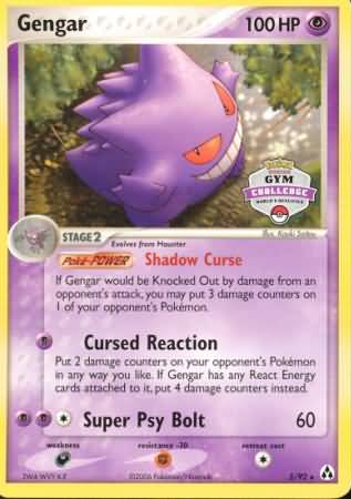 Gengar (5/92) (Gym Challenge) [EX: Legend Maker] | Eastridge Sports Cards & Games