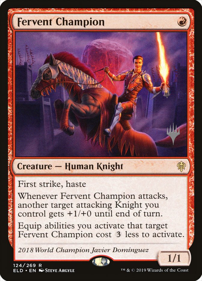 Fervent Champion (Promo Pack) [Throne of Eldraine Promos] | Eastridge Sports Cards & Games