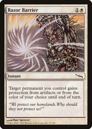 Razor Barrier [Mirrodin] | Eastridge Sports Cards & Games