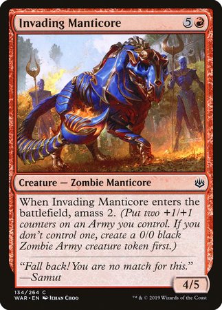 Invading Manticore [War of the Spark] | Eastridge Sports Cards & Games