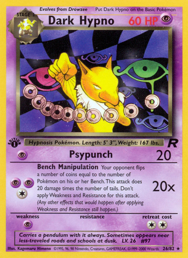 Dark Hypno (26/82) [Team Rocket 1st Edition] | Eastridge Sports Cards & Games