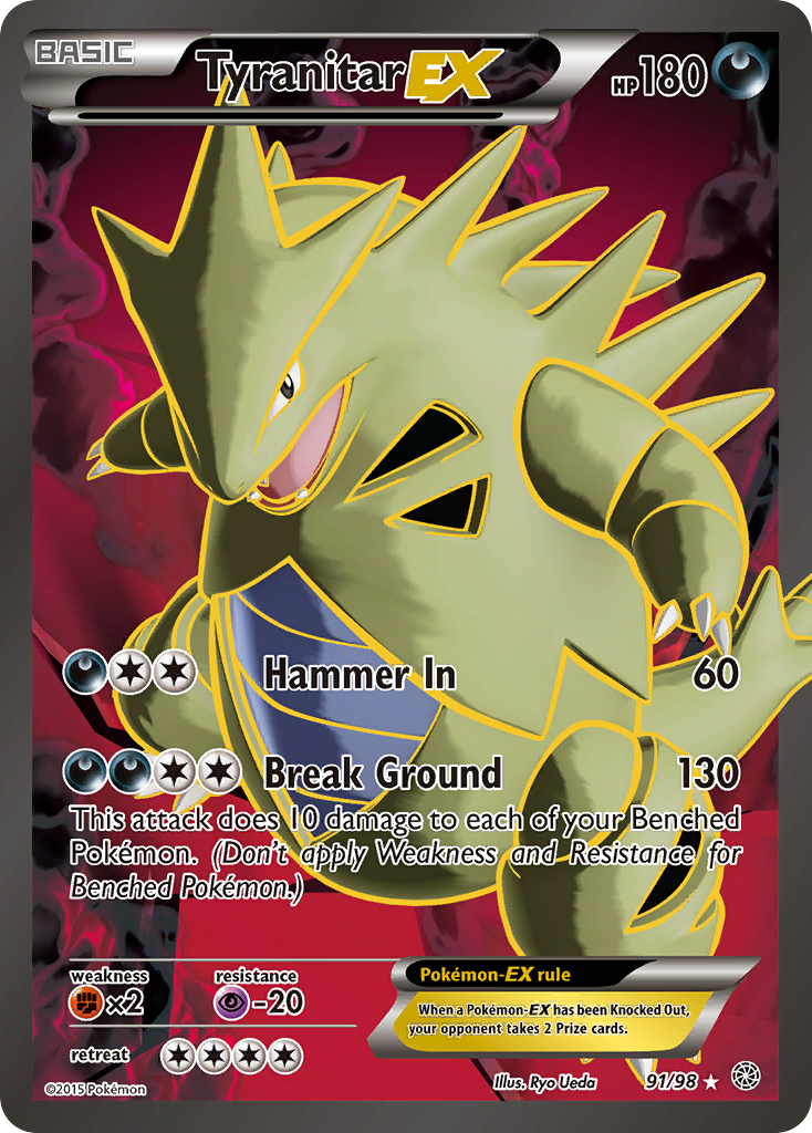 Tyranitar EX (91/98) [XY: Ancient Origins] | Eastridge Sports Cards & Games