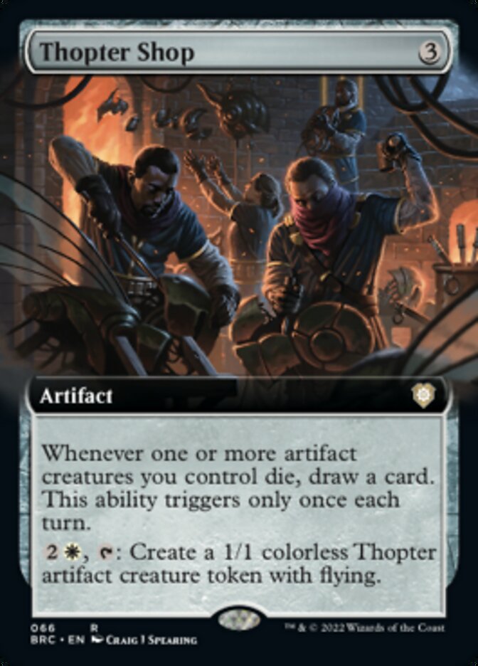 Thopter Shop (Extended Art) [The Brothers' War Commander] | Eastridge Sports Cards & Games