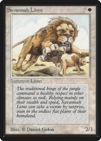 Savannah Lions [Limited Edition Beta] | Eastridge Sports Cards & Games