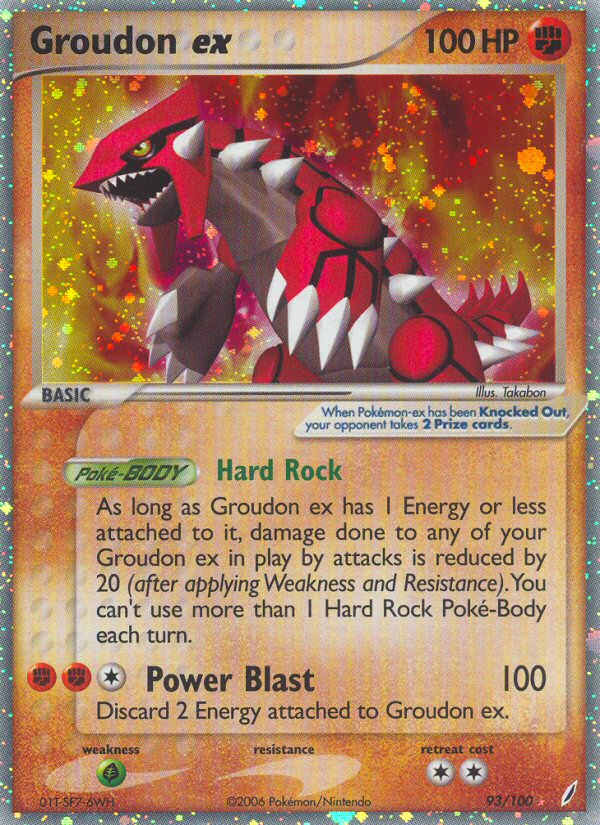 Groudon ex (93/100) [EX: Crystal Guardians] | Eastridge Sports Cards & Games