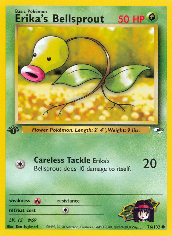 Erika's Bellsprout (76/132) [Gym Heroes 1st Edition] | Eastridge Sports Cards & Games