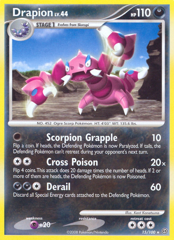 Drapion (15/100) [Diamond & Pearl: Stormfront] | Eastridge Sports Cards & Games