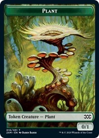Plant // Saproling Double-sided Token [Double Masters Tokens] | Eastridge Sports Cards & Games