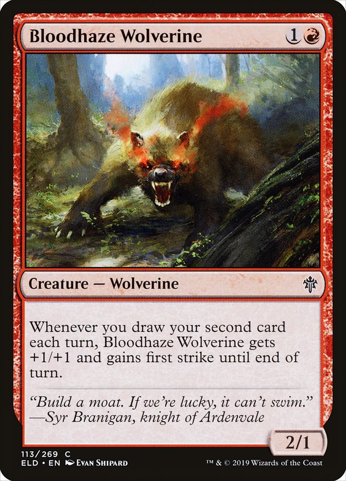 Bloodhaze Wolverine [Throne of Eldraine] | Eastridge Sports Cards & Games