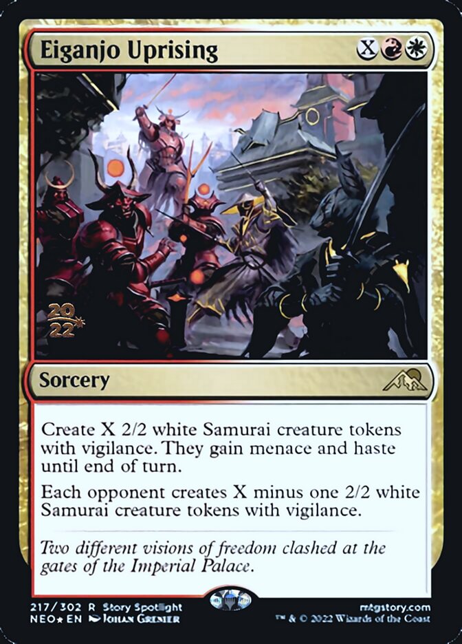 Eiganjo Uprising [Kamigawa: Neon Dynasty Prerelease Promos] | Eastridge Sports Cards & Games