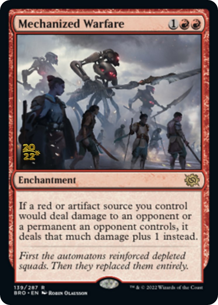 Mechanized Warfare [The Brothers' War: Prerelease Promos] | Eastridge Sports Cards & Games