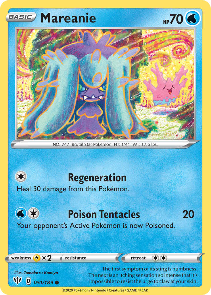 Mareanie (051/189) [Sword & Shield: Darkness Ablaze] | Eastridge Sports Cards & Games