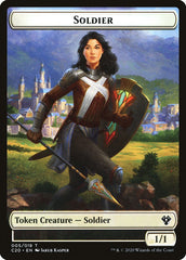 Human Soldier (005) // Drake Double-sided Token [Commander 2020 Tokens] | Eastridge Sports Cards & Games