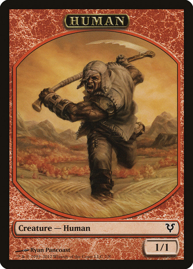 Human (7/8) [Avacyn Restored Tokens] | Eastridge Sports Cards & Games