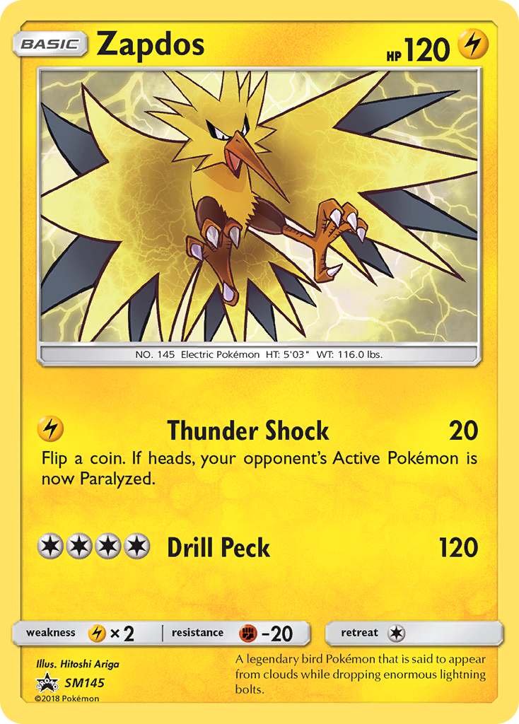 Zapdos (SM145) [Sun & Moon: Black Star Promos] | Eastridge Sports Cards & Games