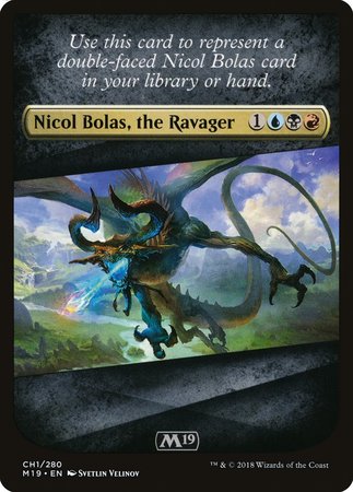 Checklist Card - Core Set 2019 (Nicol Bolas, the Ravager) [Core Set 2019 Tokens] | Eastridge Sports Cards & Games