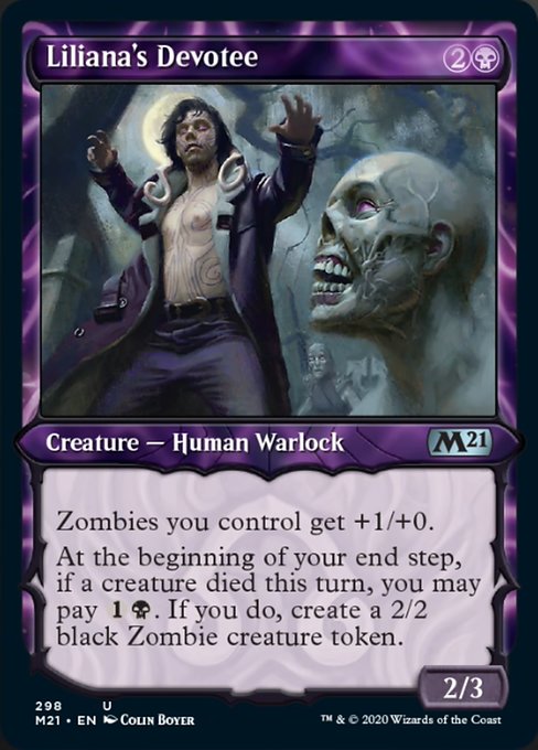 Liliana's Devotee (Showcase) [Core Set 2021] | Eastridge Sports Cards & Games