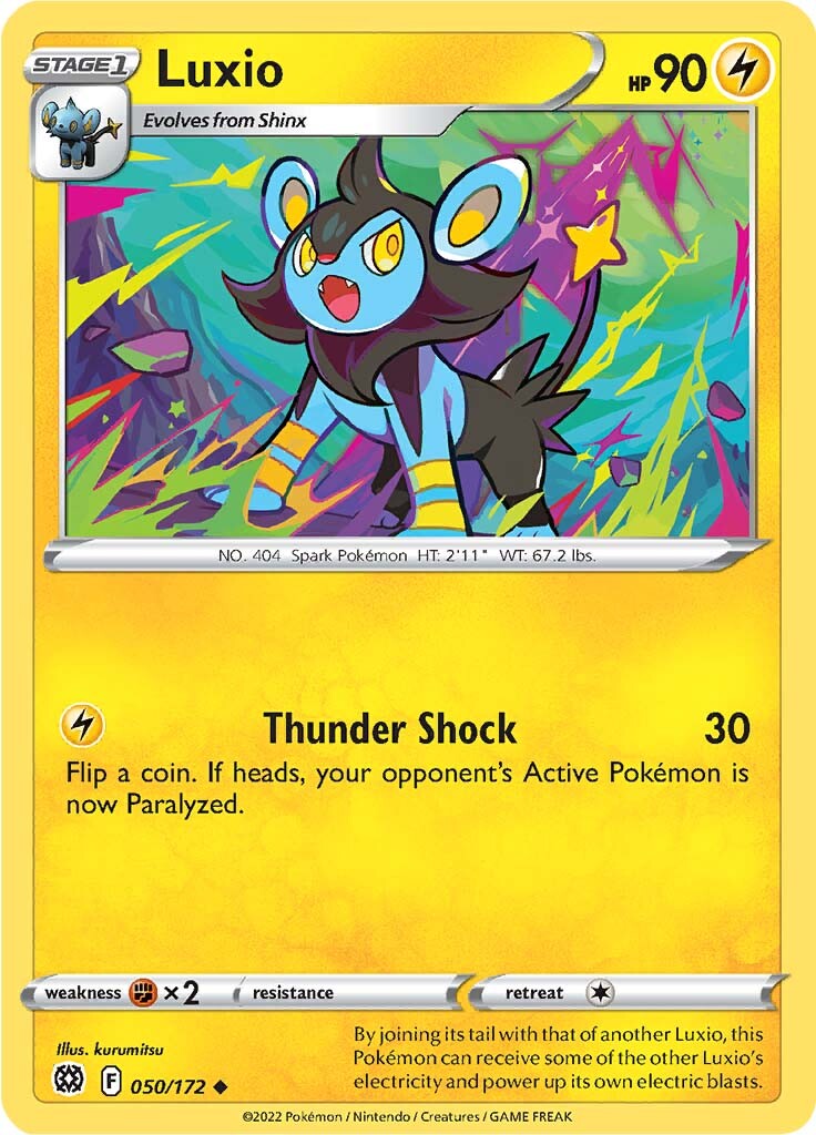 Luxio (050/172) [Sword & Shield: Brilliant Stars] | Eastridge Sports Cards & Games