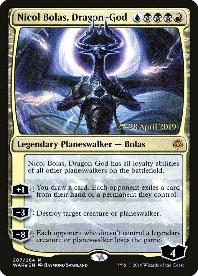 Nicol Bolas, Dragon-God  [War of the Spark Prerelease Promos] | Eastridge Sports Cards & Games