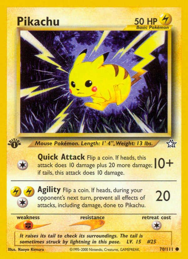 Pikachu (70/111) [Neo Genesis 1st Edition] | Eastridge Sports Cards & Games