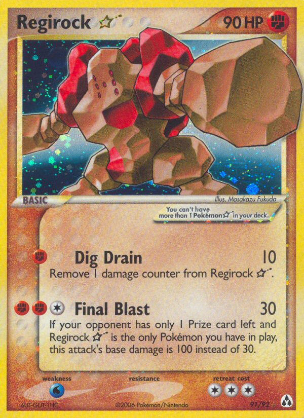 Regirock Star (91/92) [EX: Legend Maker] | Eastridge Sports Cards & Games