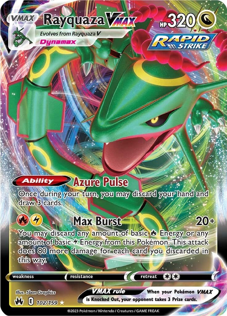 Rayquaza VMAX (102/159) (102) [Sword & Shield: Crown Zenith] | Eastridge Sports Cards & Games