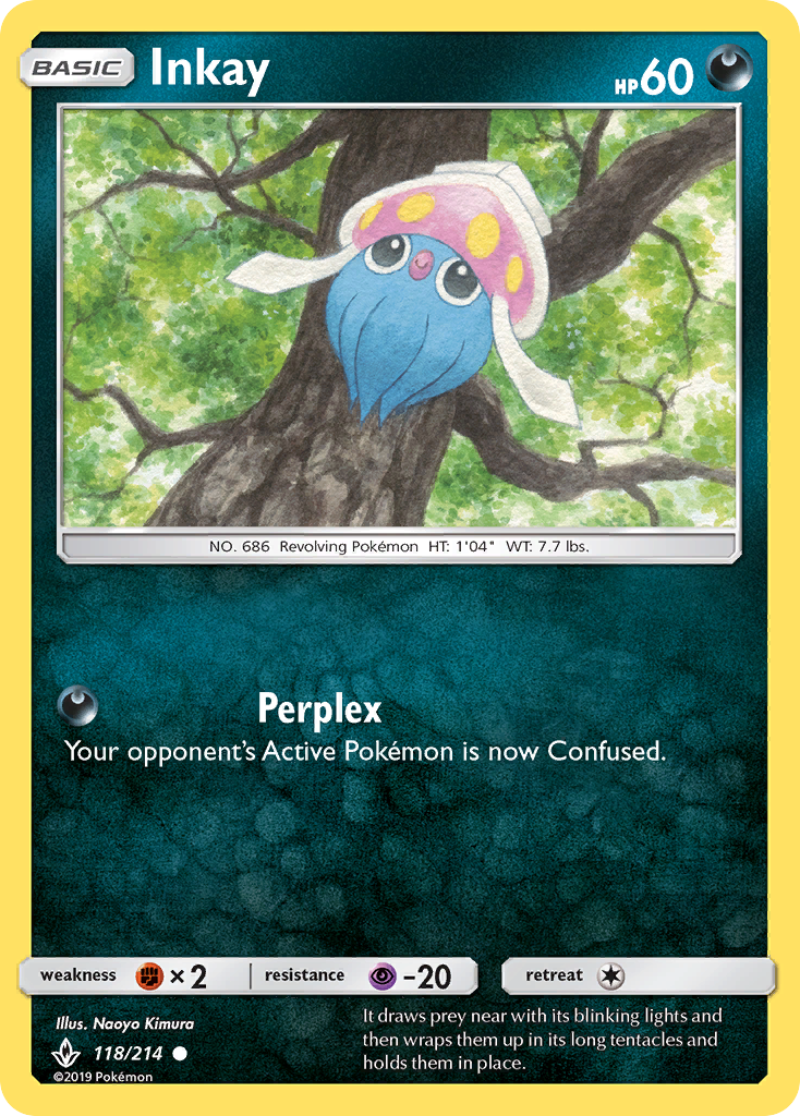 Inkay (118/214) [Sun & Moon: Unbroken Bonds] | Eastridge Sports Cards & Games