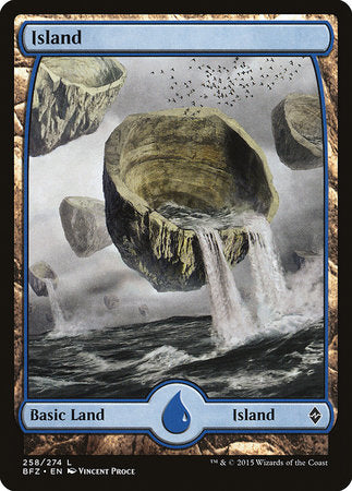 Island (258) - Full Art [Battle for Zendikar] | Eastridge Sports Cards & Games