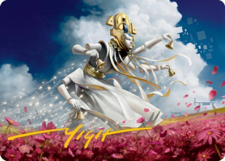 Myojin of Blooming Dawn Art Card (Gold-Stamped Signature) [Kamigawa: Neon Dynasty Art Series] | Eastridge Sports Cards & Games