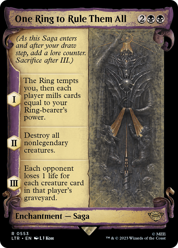 One Ring to Rule Them All [The Lord of the Rings: Tales of Middle-Earth Showcase Scrolls] | Eastridge Sports Cards & Games