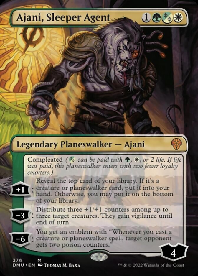 Ajani, Sleeper Agent (Borderless) (376) [Dominaria United] | Eastridge Sports Cards & Games