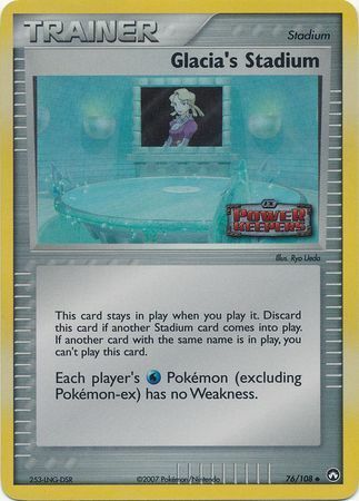 Glacia's Stadium (76/108) (Stamped) [EX: Power Keepers] | Eastridge Sports Cards & Games