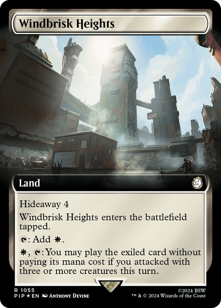 Windbrisk Heights (Extended Art) (Surge Foil) [Fallout] | Eastridge Sports Cards & Games