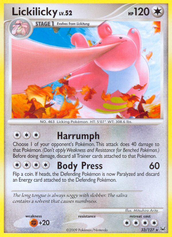 Lickilicky (33/127) [Platinum: Base Set] | Eastridge Sports Cards & Games