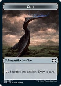 Clue // Wurm (030) Double-sided Token [Double Masters Tokens] | Eastridge Sports Cards & Games