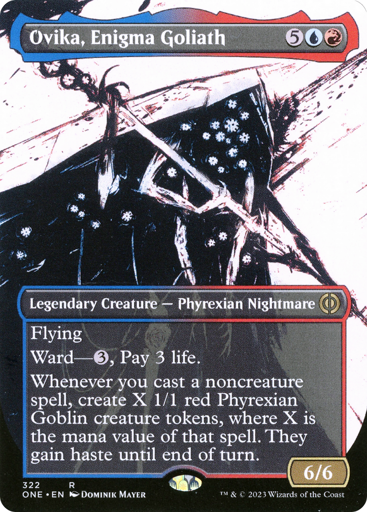 Ovika, Enigma Goliath (Borderless Ichor) [Phyrexia: All Will Be One] | Eastridge Sports Cards & Games