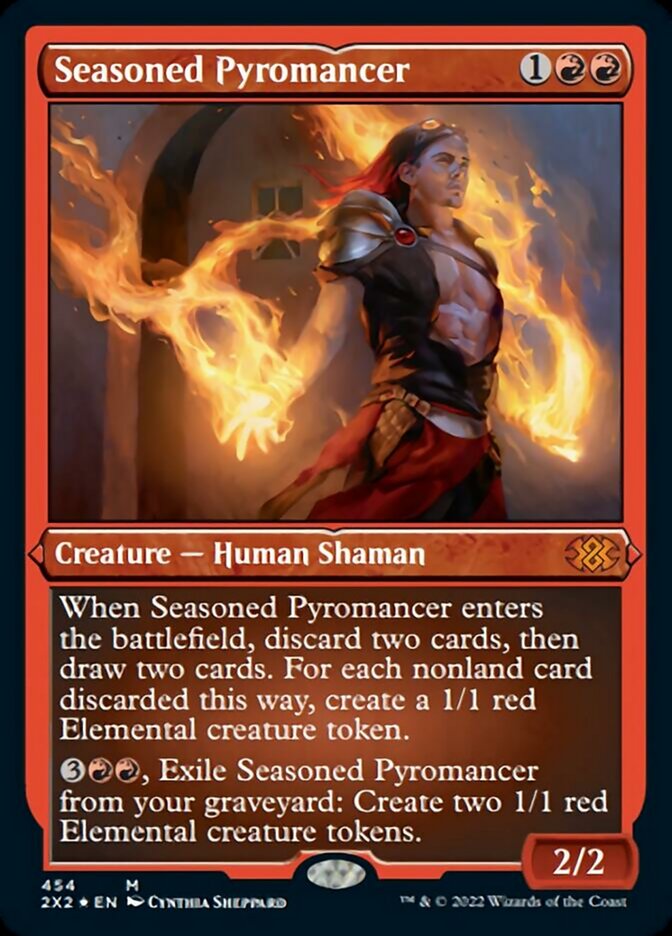 Seasoned Pyromancer (Foil Etched) [Double Masters 2022] | Eastridge Sports Cards & Games