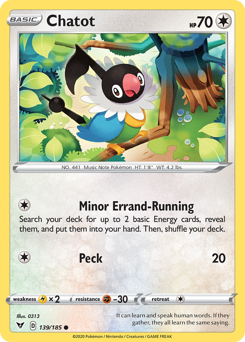 Chatot (139/185) [Sword & Shield: Vivid Voltage] | Eastridge Sports Cards & Games