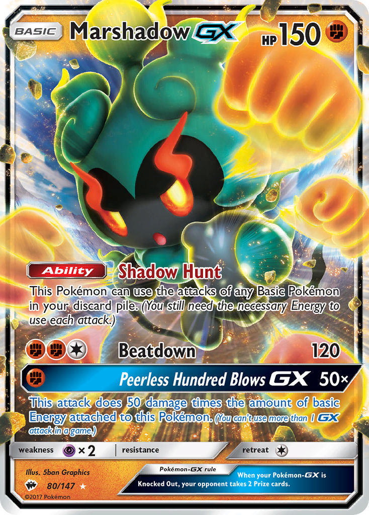 Marshadow GX (80/147) [Sun & Moon: Burning Shadows] | Eastridge Sports Cards & Games