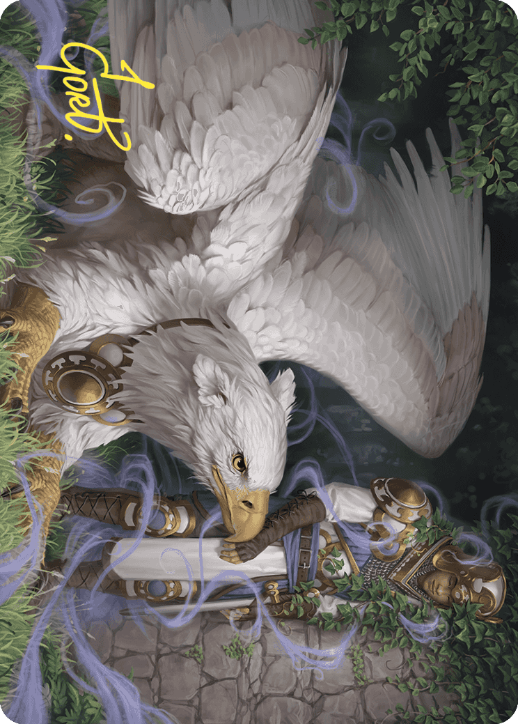 Dutiful Griffin Art Card (Gold-Stamped Signature) [Wilds of Eldraine Art Series] | Eastridge Sports Cards & Games