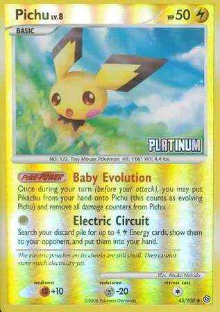Pichu (45/100) [Burger King Promos: 2009 Collection] | Eastridge Sports Cards & Games