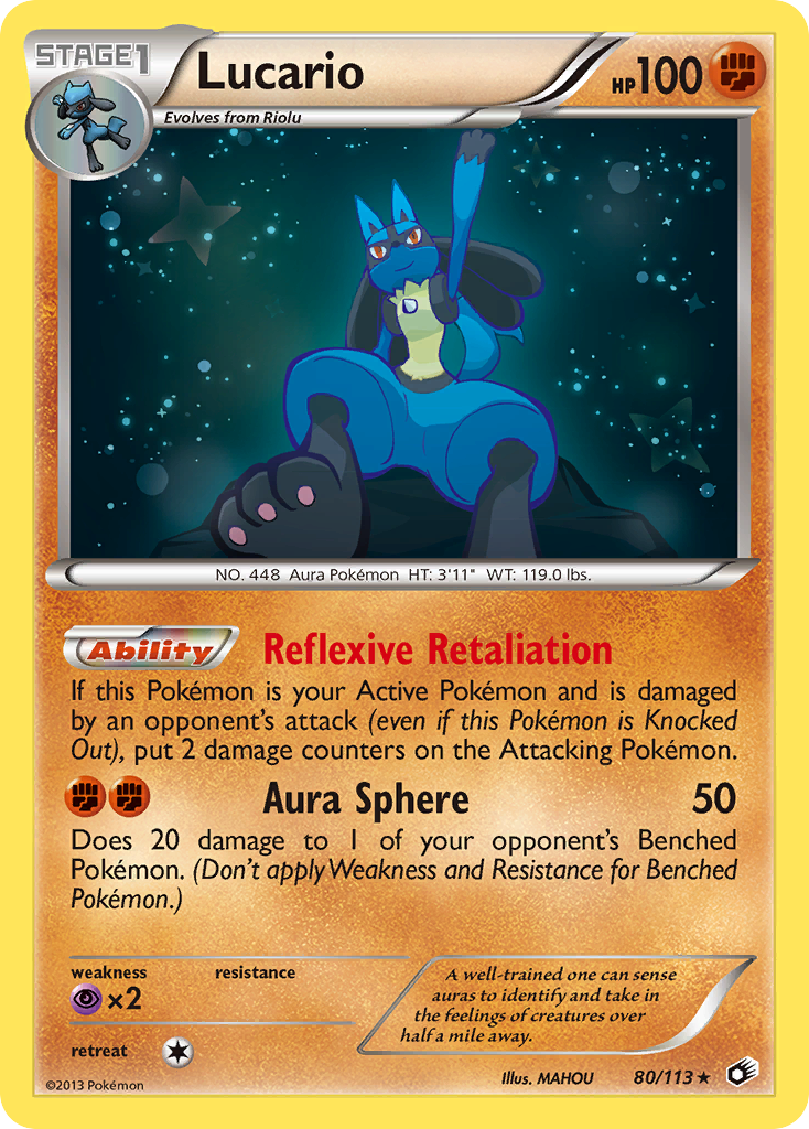 Lucario (80/113) [Black & White: Legendary Treasures] | Eastridge Sports Cards & Games