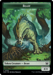 Thopter // Beast Double-Sided Token [March of the Machine Commander Tokens] | Eastridge Sports Cards & Games