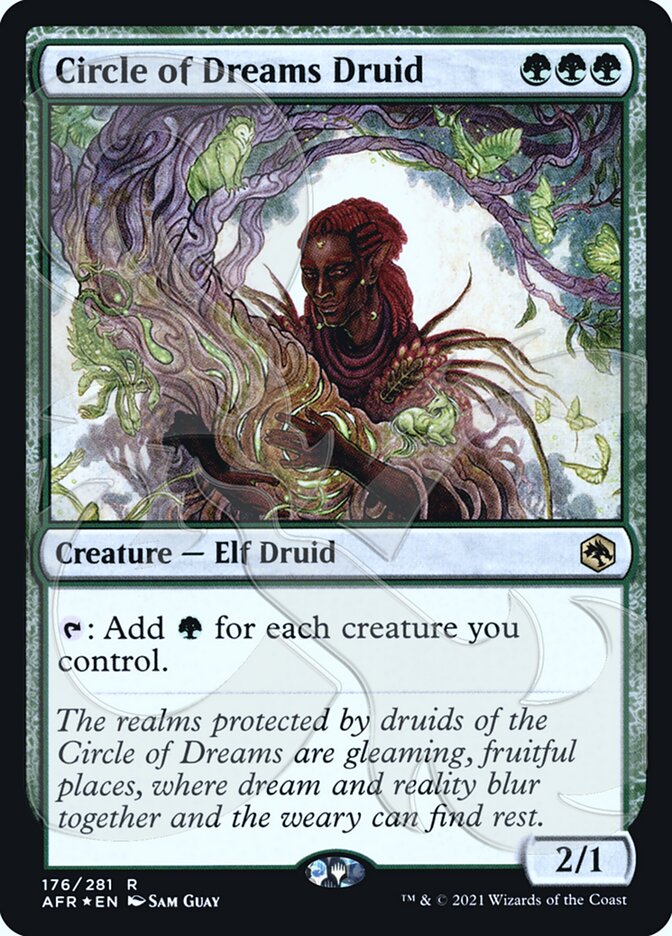 Circle of Dreams Druid (Ampersand Promo) [Dungeons & Dragons: Adventures in the Forgotten Realms Promos] | Eastridge Sports Cards & Games