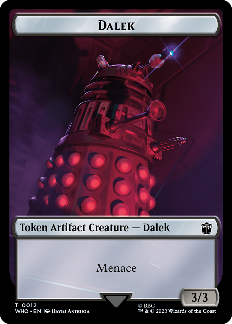 Dalek // Beast Double-Sided Token [Doctor Who Tokens] | Eastridge Sports Cards & Games