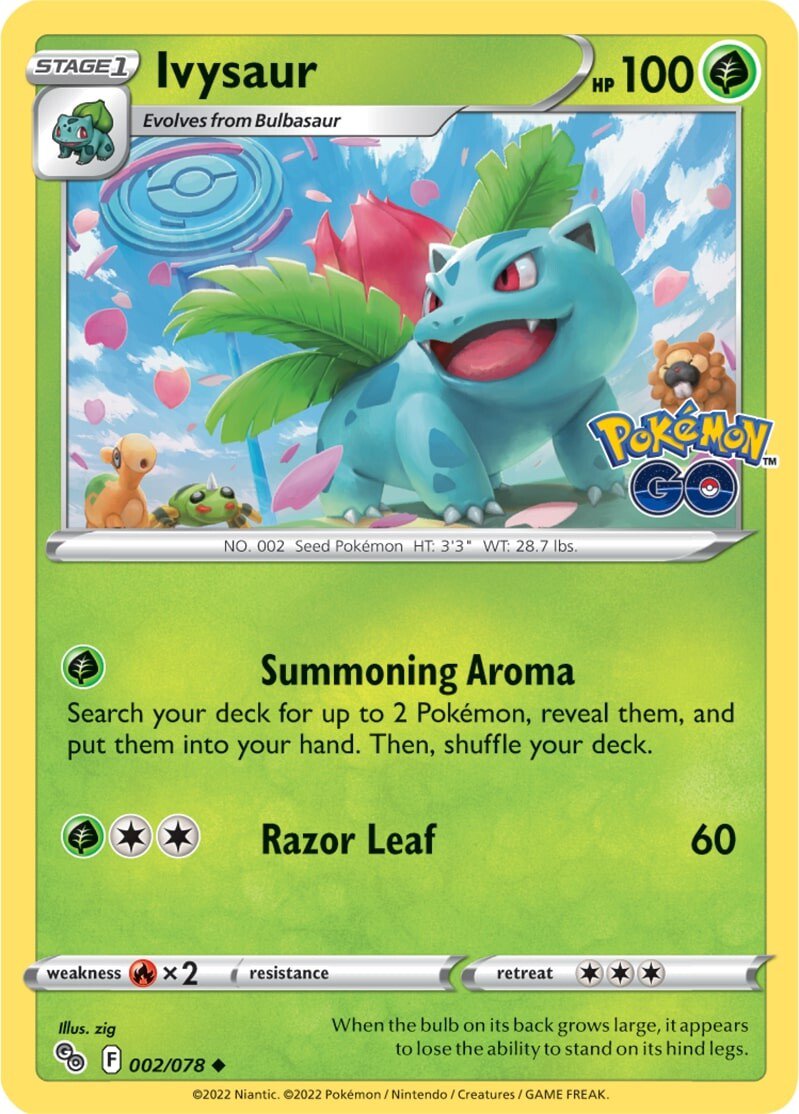 Ivysaur (002/078) [Pokémon GO] | Eastridge Sports Cards & Games