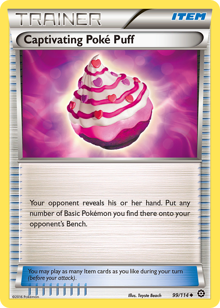 Captivating Poke Puff (99/114) [XY: Steam Siege] | Eastridge Sports Cards & Games
