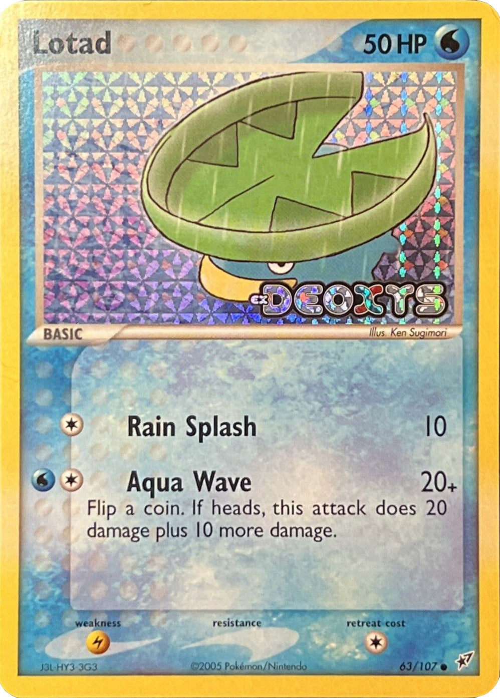 Lotad (63/107) (Stamped) [EX: Deoxys] | Eastridge Sports Cards & Games